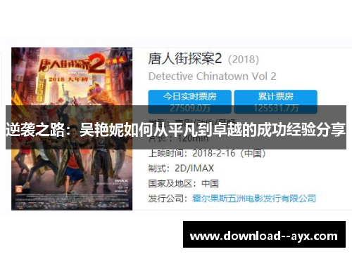 逆袭之路：吴艳妮如何从平凡到卓越的成功经验分享